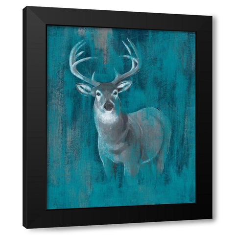 Contemporary White-Tail I Black Modern Wood Framed Art Print with Double Matting by Popp, Grace