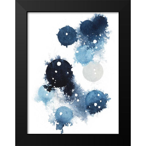 Blue Galaxy I Black Modern Wood Framed Art Print by Popp, Grace