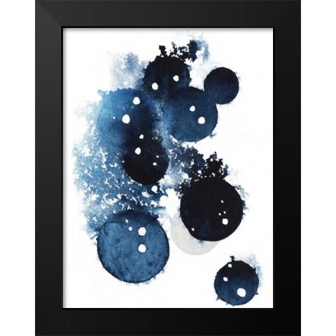 Blue Galaxy II Black Modern Wood Framed Art Print by Popp, Grace