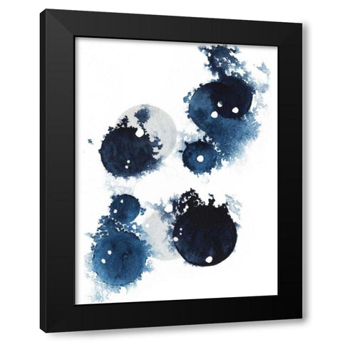 Blue Galaxy III Black Modern Wood Framed Art Print by Popp, Grace