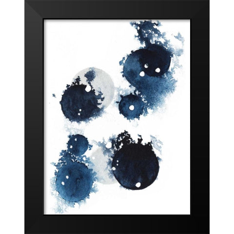 Blue Galaxy III Black Modern Wood Framed Art Print by Popp, Grace