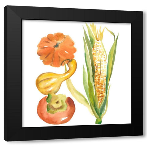 Harvest Medley V Black Modern Wood Framed Art Print with Double Matting by Zarris, Chariklia