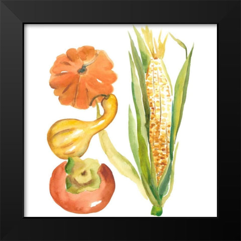 Harvest Medley V Black Modern Wood Framed Art Print by Zarris, Chariklia