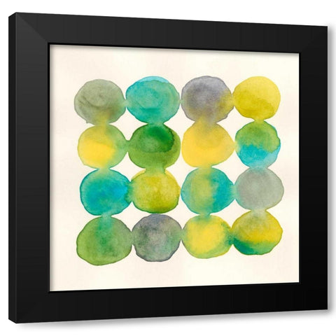 Capri I Black Modern Wood Framed Art Print with Double Matting by Stramel, Renee W.