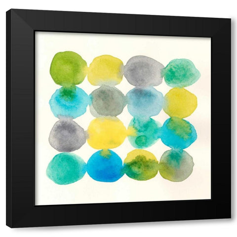 Capri II Black Modern Wood Framed Art Print by Stramel, Renee W.