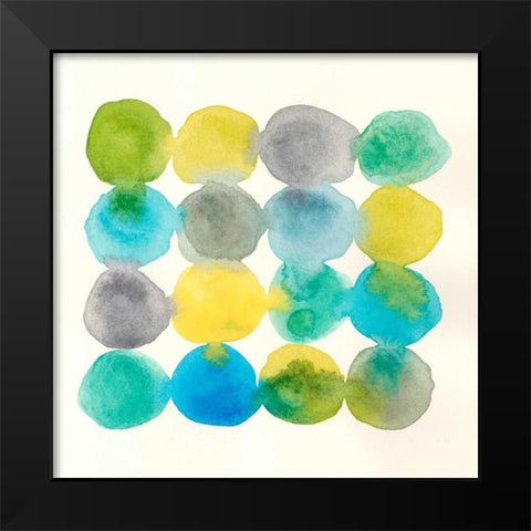 Capri II Black Modern Wood Framed Art Print by Stramel, Renee W.