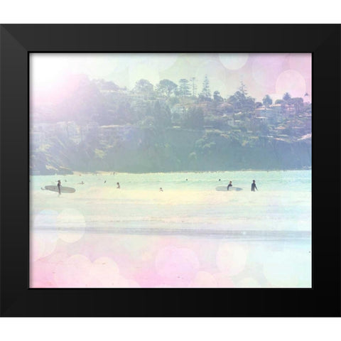 Surfin 3 Black Modern Wood Framed Art Print by Coomes, Sylvia