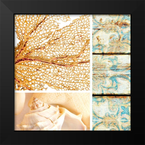 Spa Collage IV Black Modern Wood Framed Art Print by Orlov, Irena