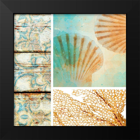 Spa Collage V Black Modern Wood Framed Art Print by Orlov, Irena