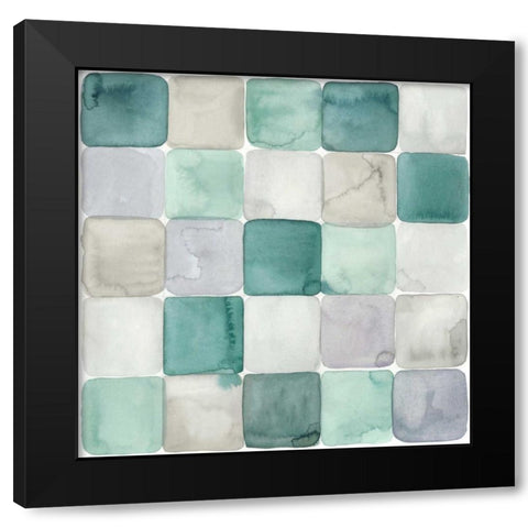 Watercolor Window Panes I Black Modern Wood Framed Art Print with Double Matting by Popp, Grace