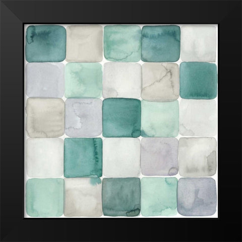 Watercolor Window Panes I Black Modern Wood Framed Art Print by Popp, Grace