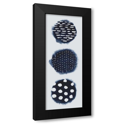 2-Up Circular Trilogy II Black Modern Wood Framed Art Print by Popp, Grace