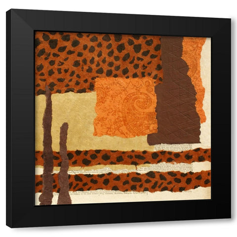 Message from the Past II Black Modern Wood Framed Art Print with Double Matting by Orlov, Irena