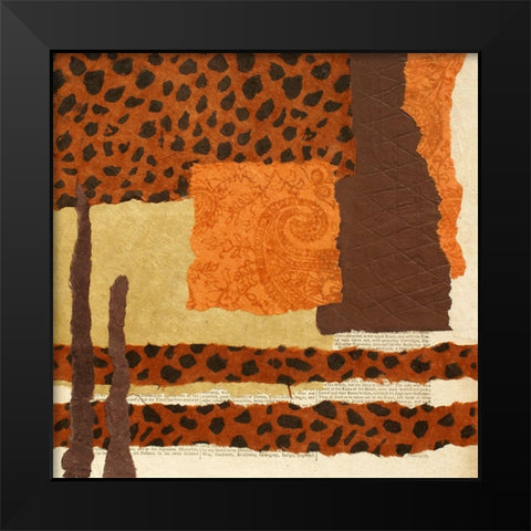 Message from the Past II Black Modern Wood Framed Art Print by Orlov, Irena
