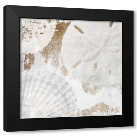White Shells I Black Modern Wood Framed Art Print by Orlov, Irena