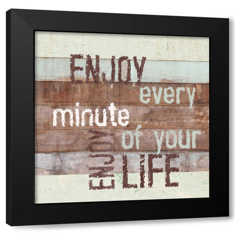 Life Lessons I Black Modern Wood Framed Art Print by Orlov, Irena