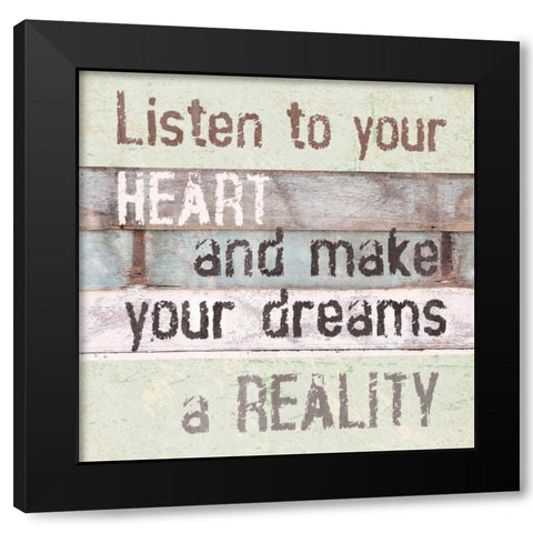 Life Lessons II Black Modern Wood Framed Art Print by Orlov, Irena