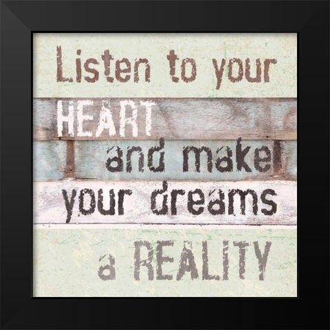 Life Lessons II Black Modern Wood Framed Art Print by Orlov, Irena