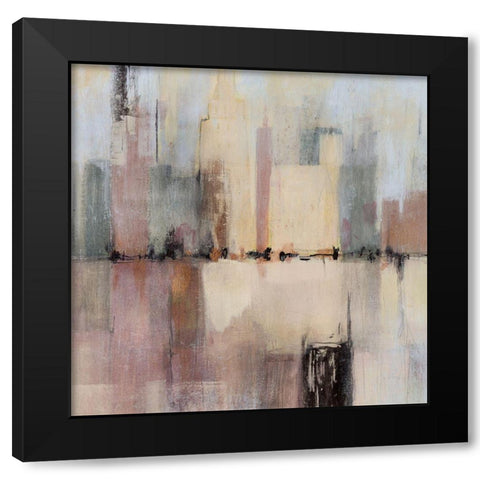 City Strata I Black Modern Wood Framed Art Print with Double Matting by Borges, Victoria