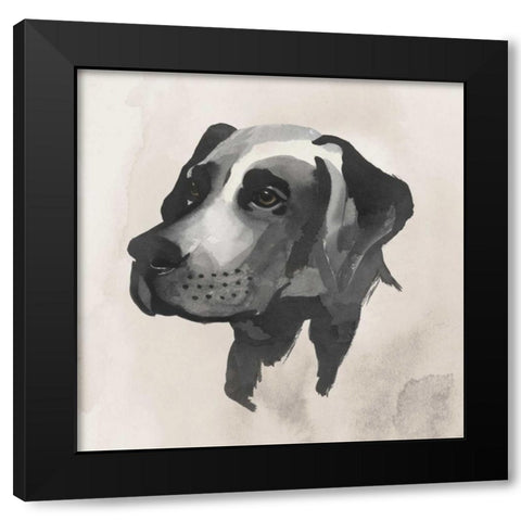 Inked Dogs I Black Modern Wood Framed Art Print with Double Matting by Popp, Grace