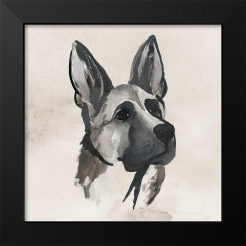Inked Dogs IV Black Modern Wood Framed Art Print by Popp, Grace