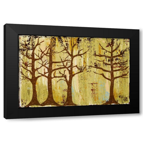 Early Spring Trees Black Modern Wood Framed Art Print with Double Matting by Avondet, Natalie