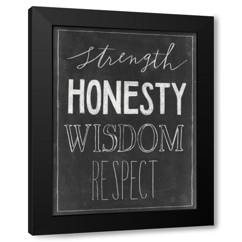 Chalkboard Faith III Black Modern Wood Framed Art Print with Double Matting by Popp, Grace