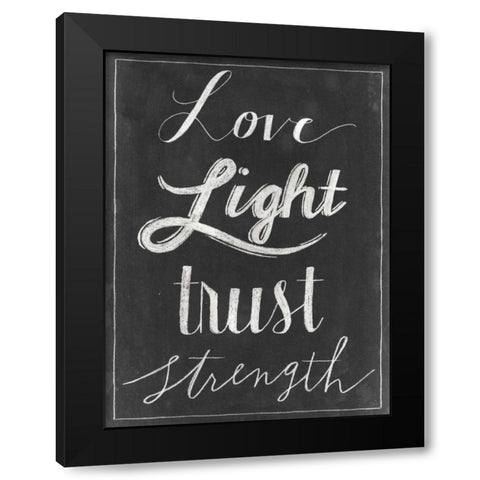 Chalkboard Faith VI Black Modern Wood Framed Art Print with Double Matting by Popp, Grace