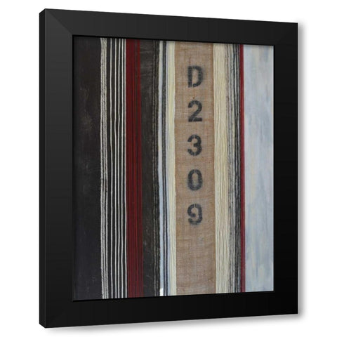 Code Words I Black Modern Wood Framed Art Print by Avondet, Natalie