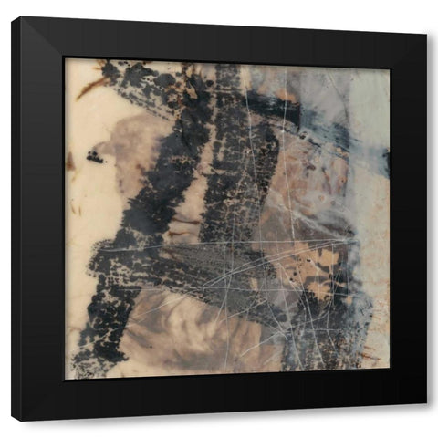 Push and Pull I Black Modern Wood Framed Art Print with Double Matting by Goldberger, Jennifer
