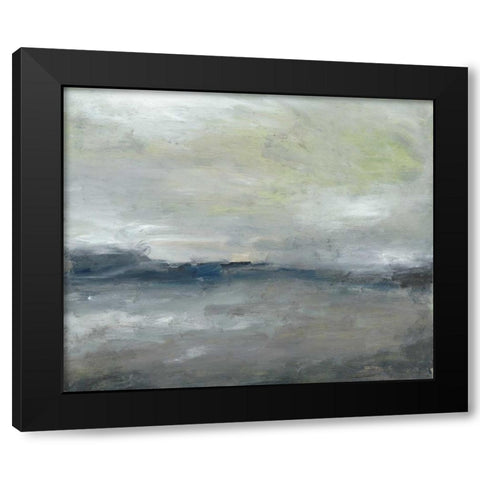 Along the Island III Black Modern Wood Framed Art Print with Double Matting by Gordon, Sharon