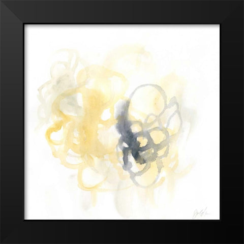 Network III Black Modern Wood Framed Art Print by Vess, June Erica