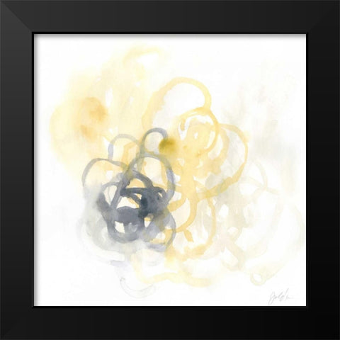Network IV Black Modern Wood Framed Art Print by Vess, June Erica