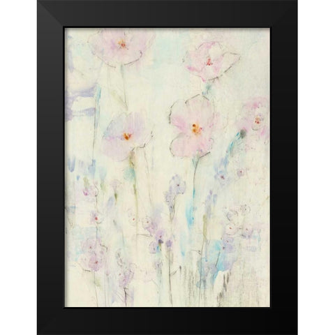 Lilac Floral I Black Modern Wood Framed Art Print by OToole, Tim