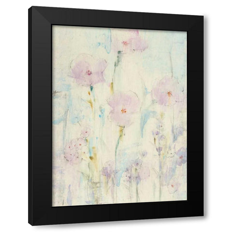 Lilac Floral II Black Modern Wood Framed Art Print with Double Matting by OToole, Tim