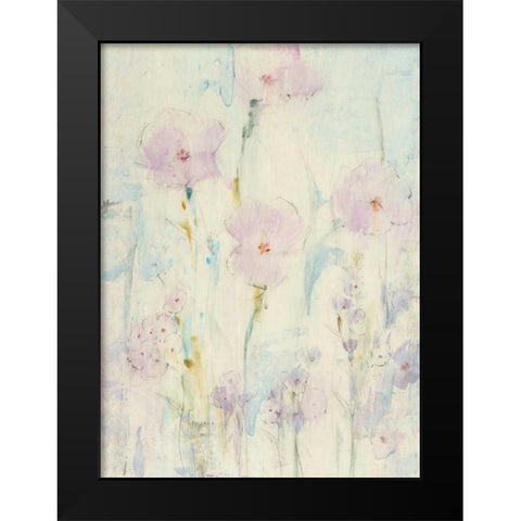 Lilac Floral II Black Modern Wood Framed Art Print by OToole, Tim