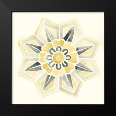 Modern Medallions III Black Modern Wood Framed Art Print by Vess, June Erica