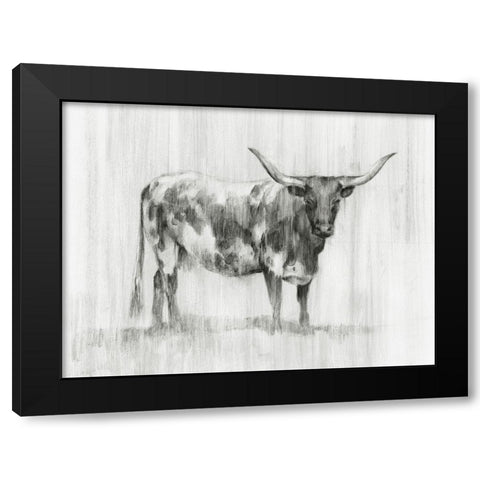Rustic Bovine I Black Modern Wood Framed Art Print by Harper, Ethan