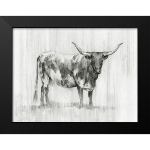 Rustic Bovine I Black Modern Wood Framed Art Print by Harper, Ethan