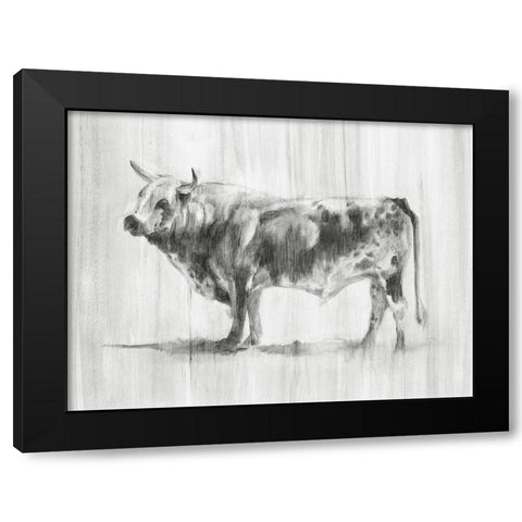 Rustic Bovine II Black Modern Wood Framed Art Print by Harper, Ethan