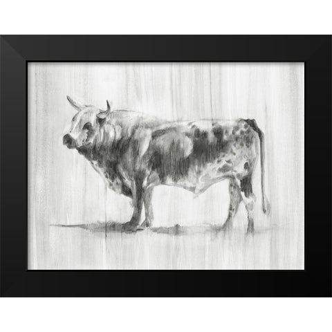 Rustic Bovine II Black Modern Wood Framed Art Print by Harper, Ethan