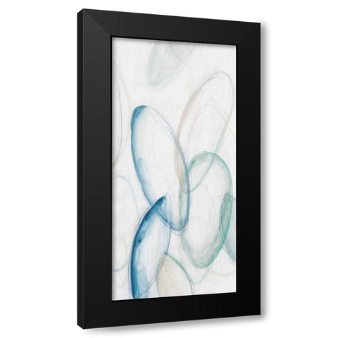 Discus III Black Modern Wood Framed Art Print with Double Matting by Vess, June Erica