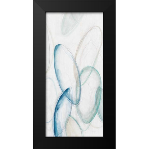 Discus III Black Modern Wood Framed Art Print by Vess, June Erica