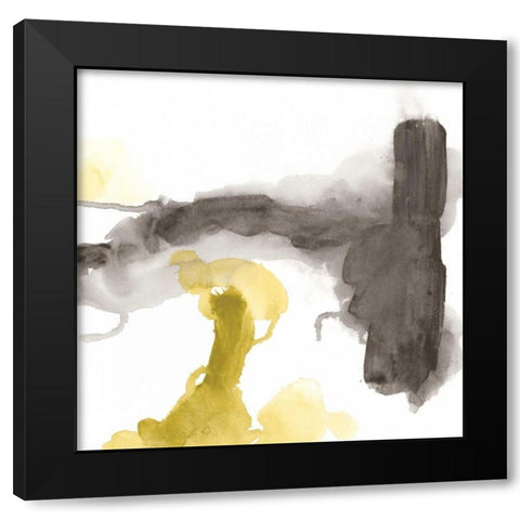 Direction Flow I Black Modern Wood Framed Art Print by Vess, June Erica