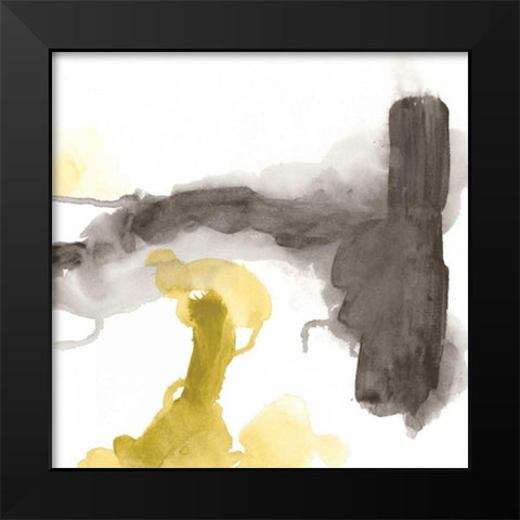 Direction Flow I Black Modern Wood Framed Art Print by Vess, June Erica