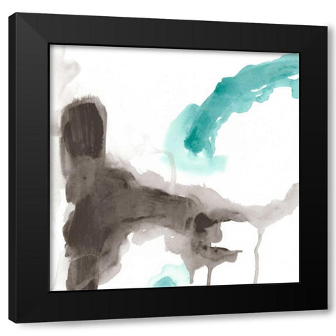 Direction Flow II Black Modern Wood Framed Art Print by Vess, June Erica