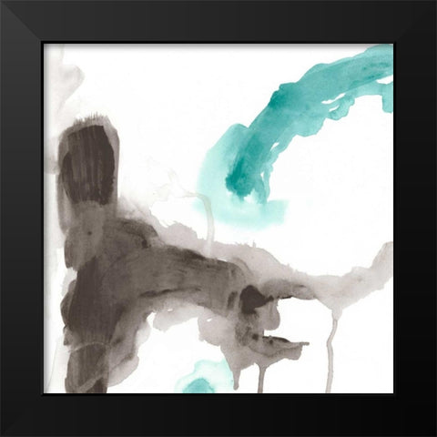 Direction Flow II Black Modern Wood Framed Art Print by Vess, June Erica