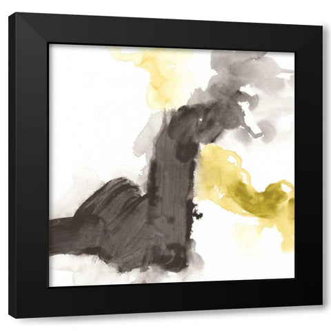 Direction Flow III Black Modern Wood Framed Art Print by Vess, June Erica