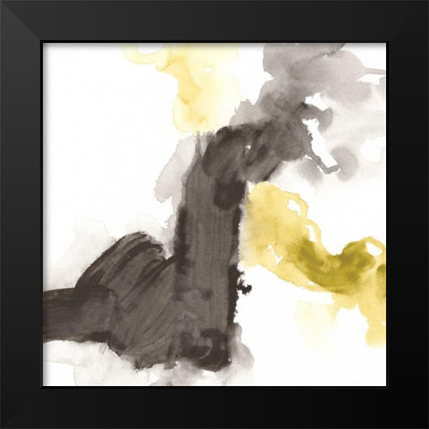 Direction Flow III Black Modern Wood Framed Art Print by Vess, June Erica