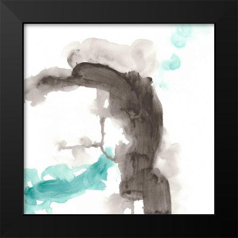 Direction Flow IV Black Modern Wood Framed Art Print by Vess, June Erica